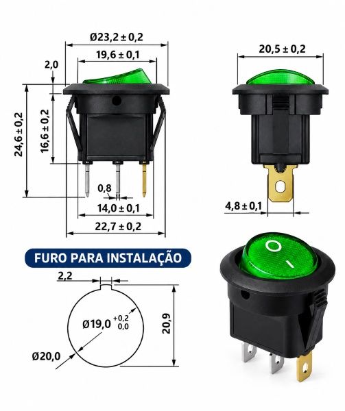 CH Gang KCD1-106A-102N Verde Neon