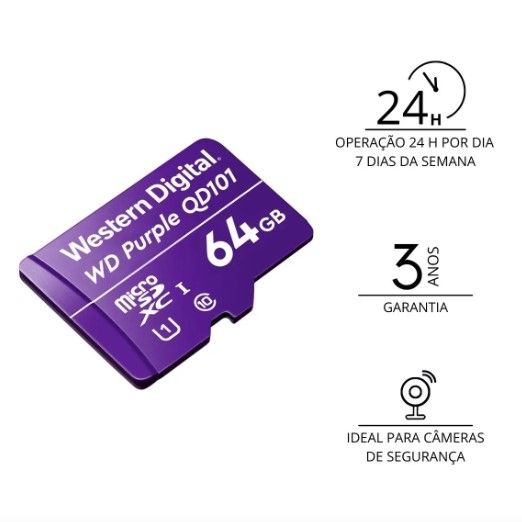 MemoryCard Micro SD 64GB Purple Intelbras...